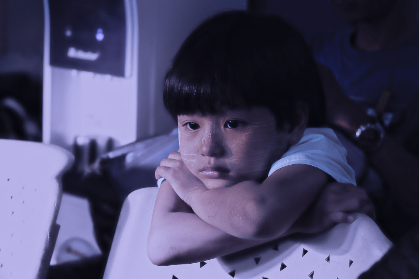 girl looking sad